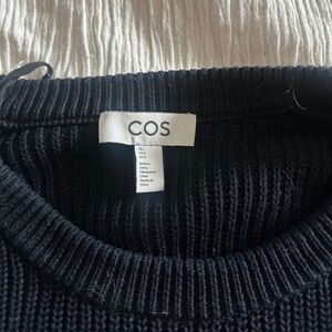 COS Black Crew Neck Sweater